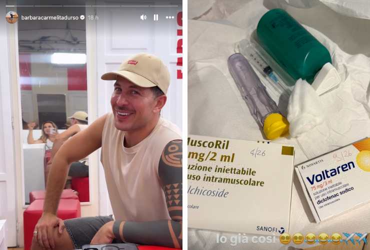 collage post Instagram di Barbara d'Urso