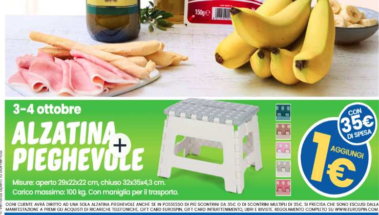 alzatina pieghevole Eurospin