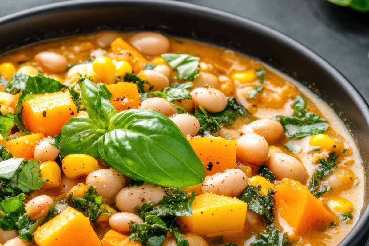 zuppa di zucca e fagioli