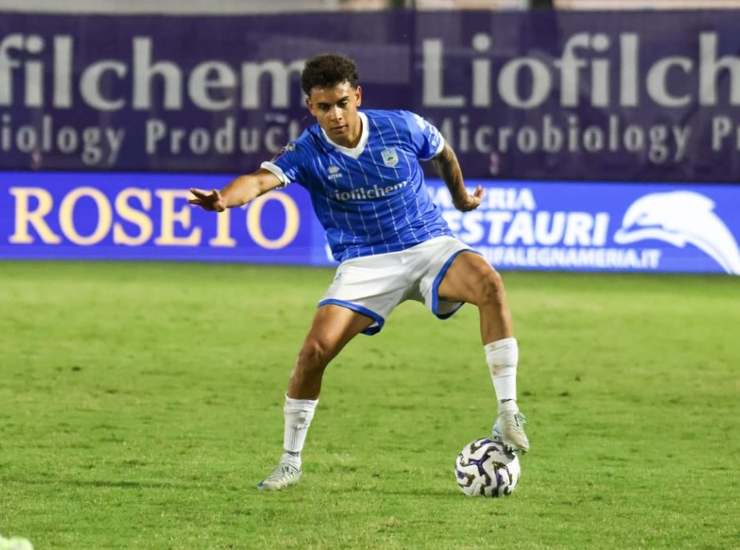 Un giocatore del Pineto in azione