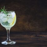 bicchiere di acqua tonica