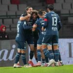 Il Pescara esulta dopo una rete