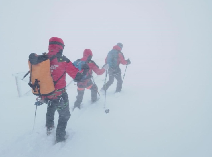 I soccorritori al lavoro