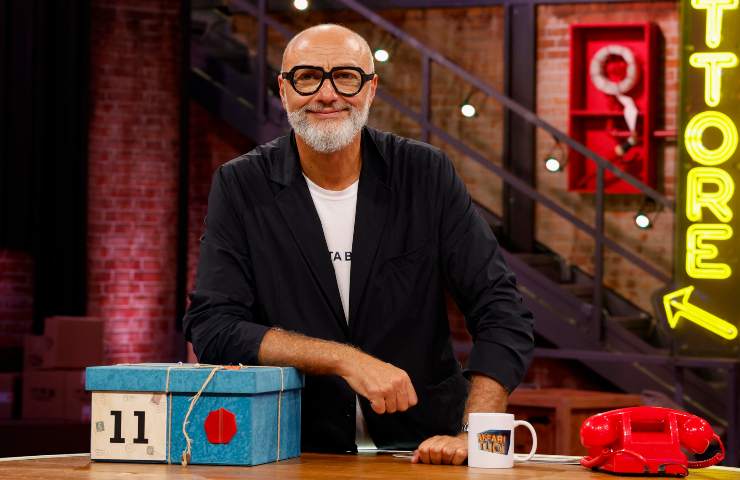 Pasquale Romano nello studio di Affari Tuoi