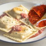 ravioli e salame