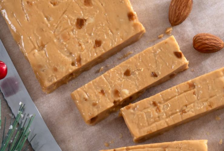 torrone di fichi secchi tagliato