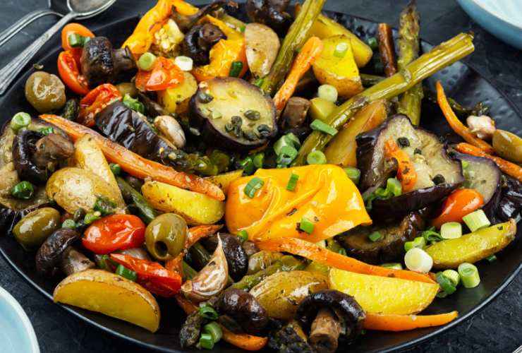 verdure miste cotte al forno