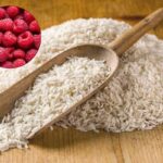 riso bianco e lampone