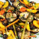 piatto con verdure cotte al forno