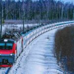 treno nella neve