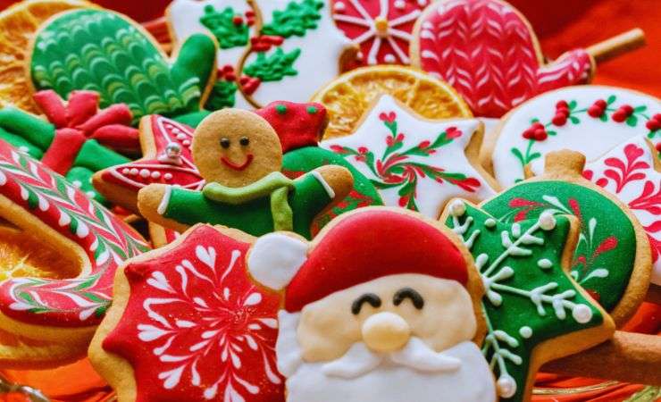 biscotti con disegni di natale