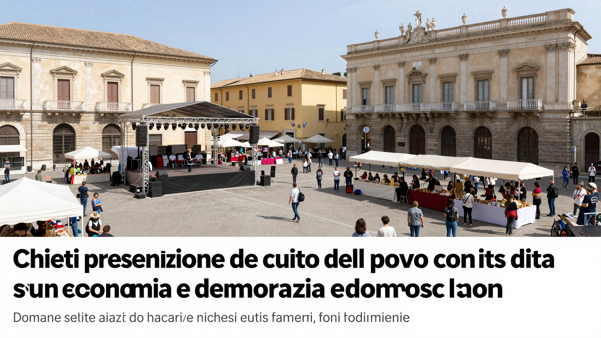 Chieti, presentazione del volume su economia e democrazia