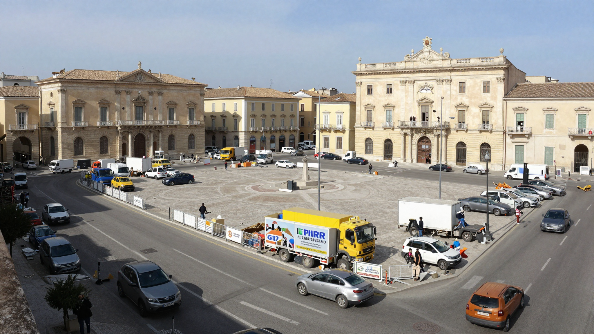 Chieti, sopralluogo ai cantieri PNRR a Chieti Scalo e centro storico